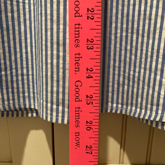 Croft & Barrow Women’s LS 3/4-Sleeve Blue & White Striped Shirt - MEDIUM - Picture 13 of 13